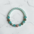 Green Aventurine & Turquoise Crystal Bracelet