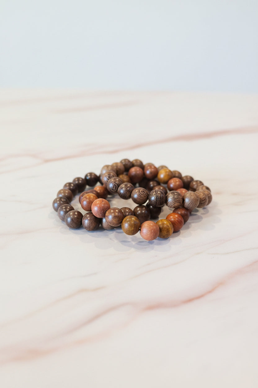 Bumblebee & Onyx Beaded Bracelet
