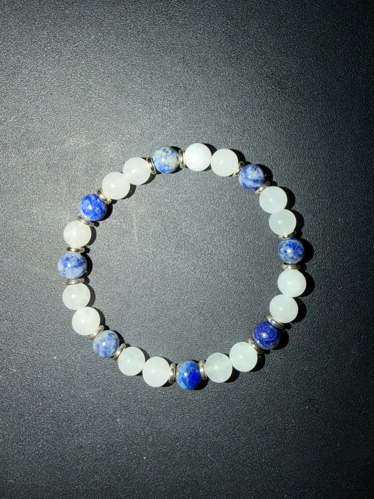 Moonstone & Sodalite Gemstone Bracelet