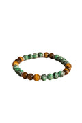 Tiger Eye & Green Turquoise Bracelet