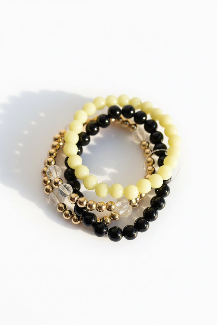 Neon Noir Stack Bracelet Set