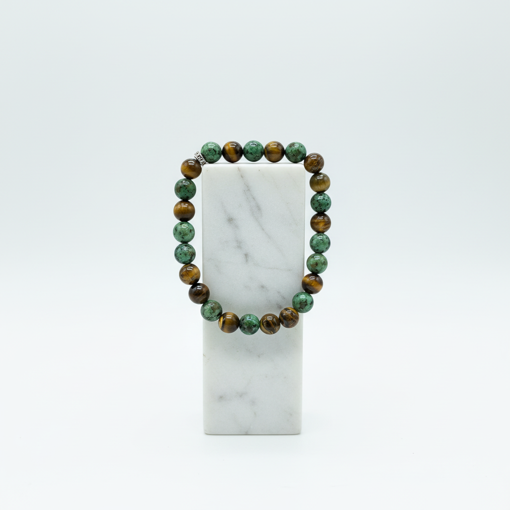 African Turquoise & Tiger Eye – Stand