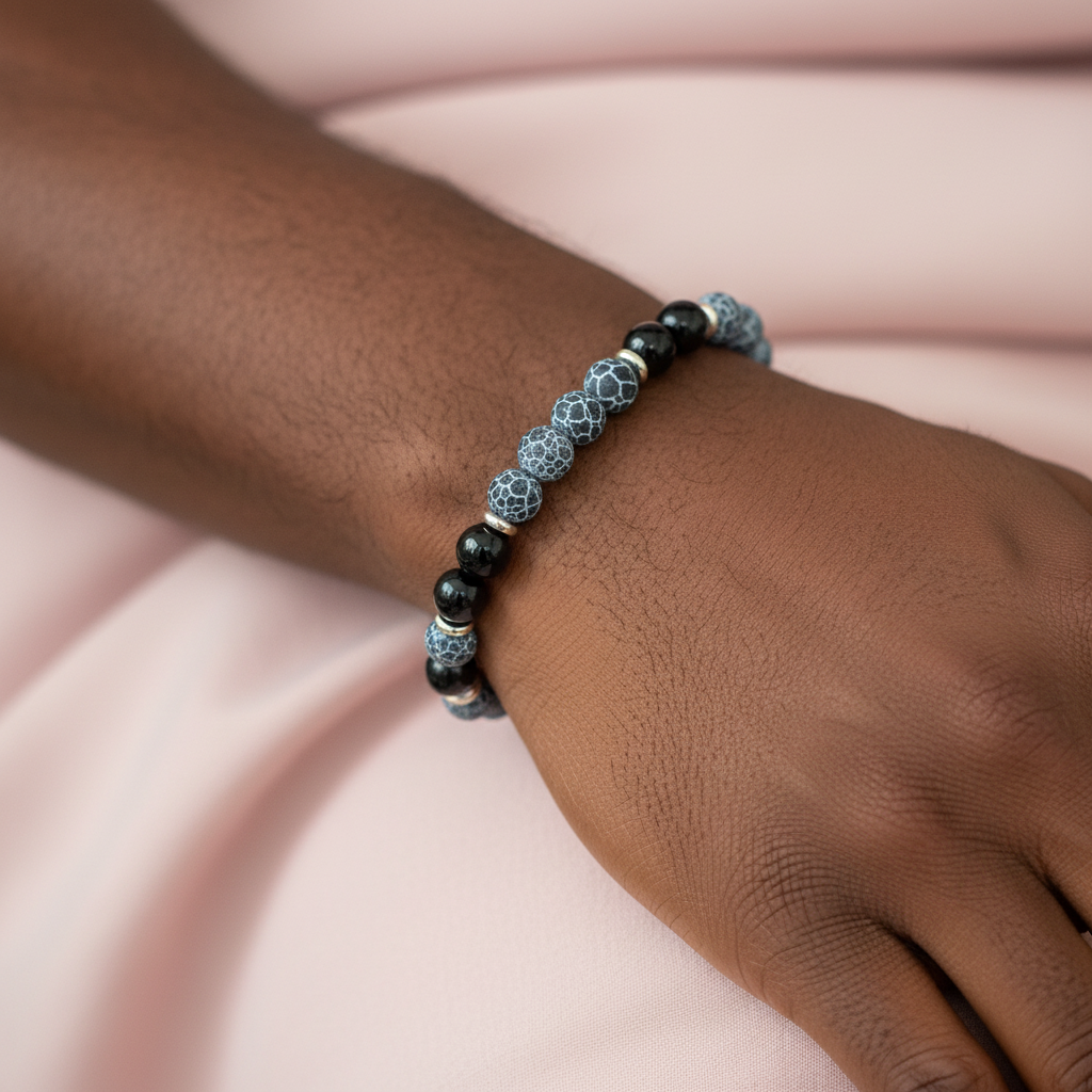 Black Agate & Onyx Storm Bracelet - Men's Lifestyle