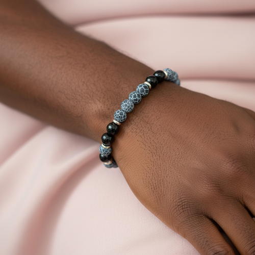 Black Agate & Onyx Storm Bracelet - Men's Lifestyle