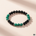 Black Onyx & Malachite Bracelet - Clean