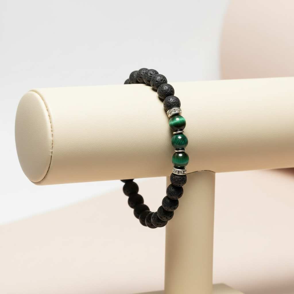 Emerald Agate Pave Crystal