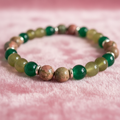 Green Jade & Unakite - Macro Close-up