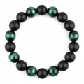 Green Tiger Eye & Black Onyx Bracelet