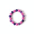 Hot Pink Agate & Blue Sodalite Bracelet