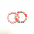 Kids' Pastel Rainbow Bracelet Set