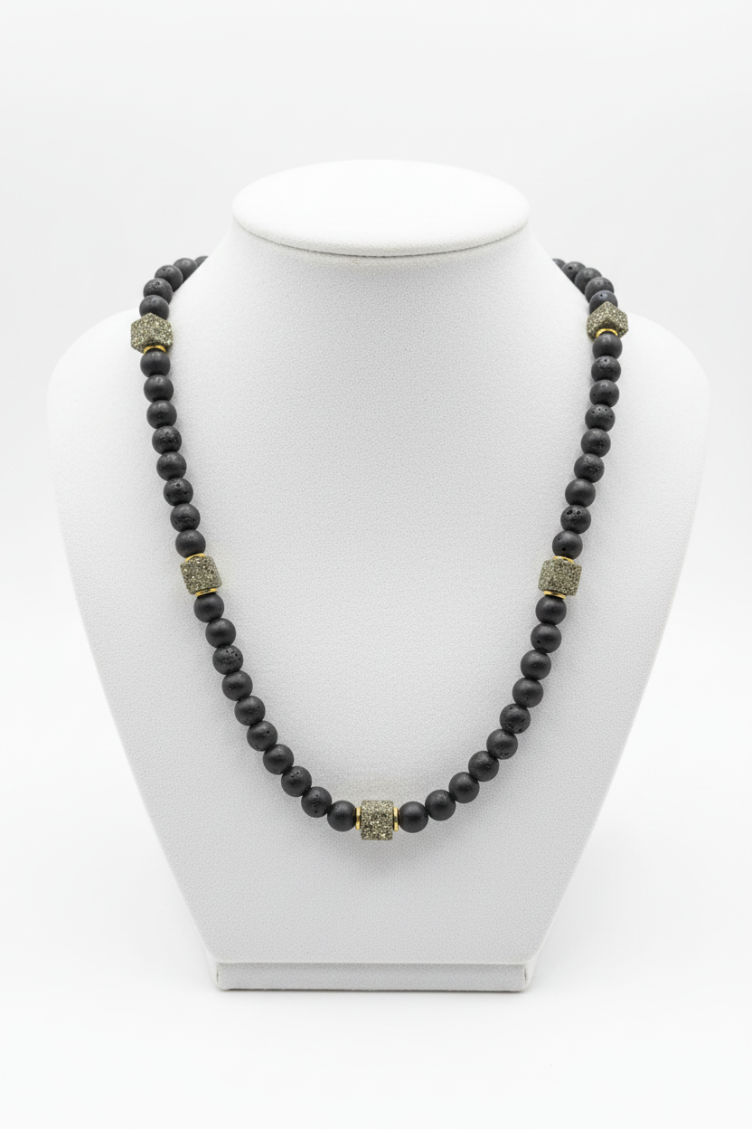 Lava Druzy Necklace – Stand