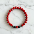 Midnight Ember Bracelet – Marble Background