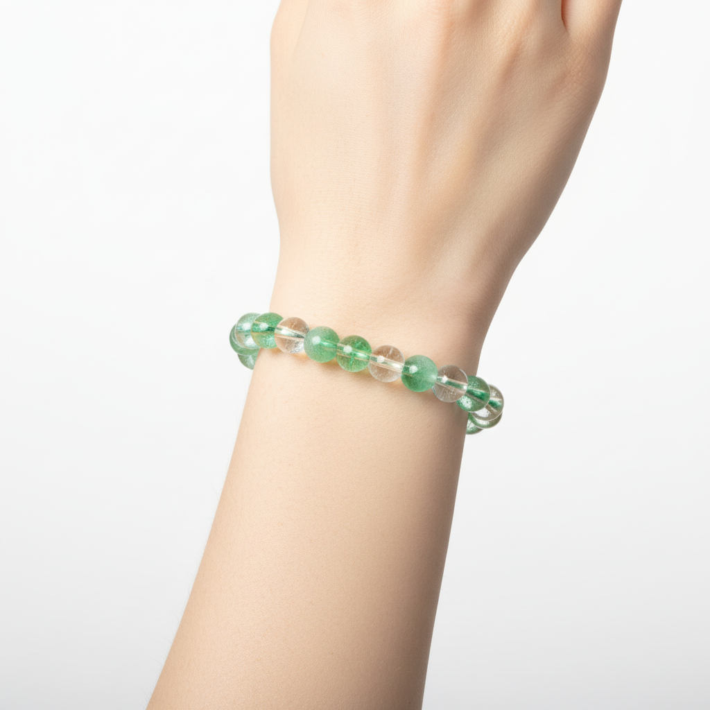 Mint Green & Clear Bracelet Corrected