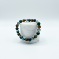 Moss Agate Tiger Eye – Stand
