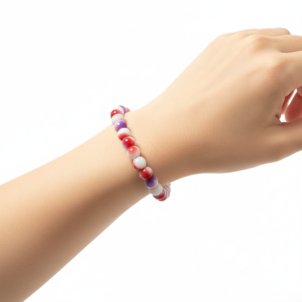 Red Purple White Bracelet