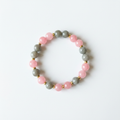 Rose Quartz & Gray Labradorite Bracelet