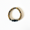 Tiger Eye & Black Onyx Bracelet