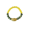 Yellow Jade Green Labradorite - Watercolor